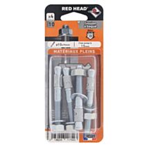 4 Chevilles ATX Ø10x75mm - RED HEAD