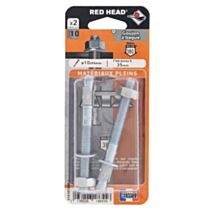 2 Chevilles ATX Ø10x95mm Matériaux Pleins - RED HEAD