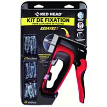 Kit pince métallique Pro Red Force + 40 chevilles - RED HEAD