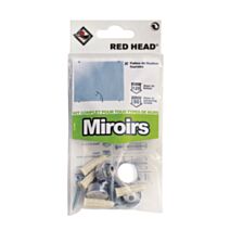 Sachet kit Miroirs grapex Ø6 + vis Ø3.5x30mm + 4 pattes miroir chrome - RED HEAD