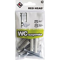 Kit chevilles à verrouillage de forme WC suspendu ∅8 x L.30 mm - RED HEAD