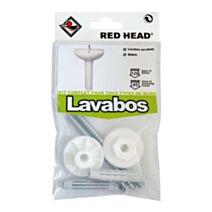 Chevilles Corner Kit Lavabo - RED HEAD