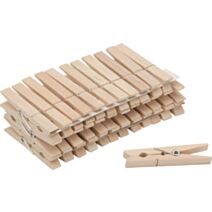 36 Pinces à linge bois traditionnel