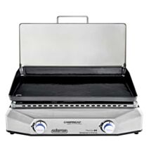 Plancha Gaz à poser Master EX 60x40cm 6kW Fonte Émaillée + Couvercle - CAMPINGAZ