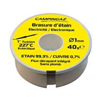 Fil à souder étain 99,3% / Cu 0,7% Ø1mm 40g - CAMPINGAZ