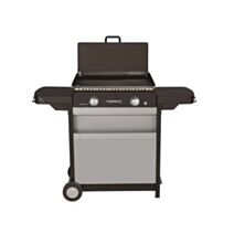 Plancha Gaz sur Chariot Blue Flame EXLD 6kW 60x40cm Fonte Émaillée + Couvercle - CAMPINGAZ