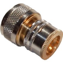 Raccord rapide d'arrosage laiton ø15