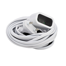 Rallonge électrique 5m2x0.75 blanc s/fi