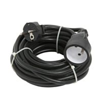 Rallonge électrique 10m 3g1.5 noir se - DEBFLEX