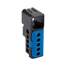 Bornier neutre bleu 5 trous - DEBFLEX   