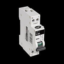 Disjoncteur 3KA PH+N 20A blanc - DEBFLEX