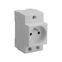 Prise de courant modulaire  2P+T 16a gris - DEBFLEX