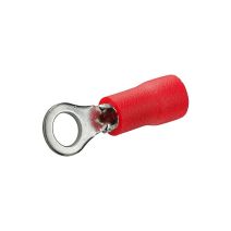 10 cosses rondes diam 4mm pré-isolée de 0,5mm² à 1mm² rouge - DEBFLEX