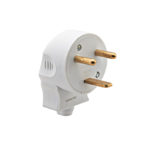 Fiche Mâle 2P+T 20A Sortie Latérale Blanc - DEBFLEX