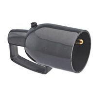 Fiche Femelle à Coiffe avec Anneau 2P+T 16A Sortie Droite Noir - DEBFLEX