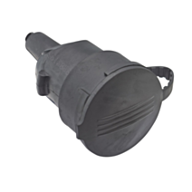 Fiche Femelle à Coiffe avec Volet 2P+T 16A Sortie Droite Noir - DEBFLEX