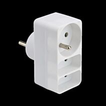 Prise Multifiches Triplite Blanc - DEBFLEX