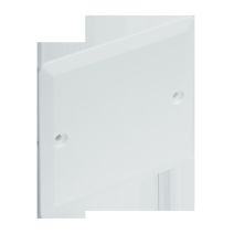 Couvercle carré à visser 80x80mm blanc