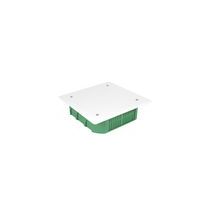 Boite de dérivation encastrée maçonnerie + couvercle 130x130/P45 vert