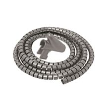 Gaine range câbles avec guide diam 22mm 2m argent - DEBFLEX