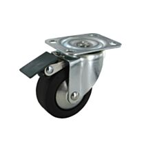 Roulette de manutention  à platine pivotante à frein - Charge admissible 50kg.  Ø50mm - CIME