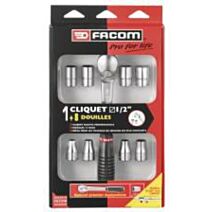 Cliquet avec 8 douilles Facom 