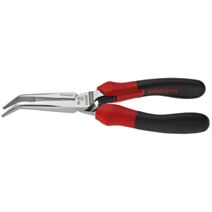 Pince à becs demi ronds coudés effilés