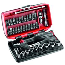 Coffret Serrage Vissage Cliquet + Douilles 1/4 6 pans  38 pces - FACOM