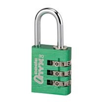 Cadenas code alu 30mm couleurs assorties - THIRARD
