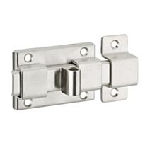 Targette inox pêne plat 65mm - THIRARD