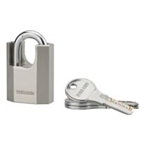 Cadenas + 3 Clés Octo-P Chromé Anse Acier 40mm - THIRARD