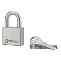 Cadenas + 4 Clés Rinox Inox Brossé 50mm