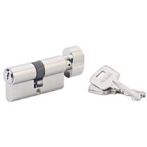 Cylindre STD à bouton 30x30mm nickelé 3 clés