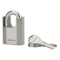 Cadenas + 3 Clés Octo-P Chromé Anse Acier 50mm - THIRARD