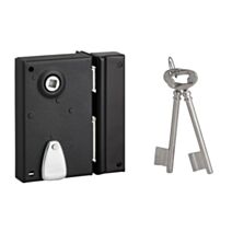 Serrure applique verticale pêne dormant 1/2 tour 70x110mm droite