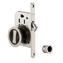 Serrure à Galandage pour Porte Coulissante Chromé Satin - THIRARD