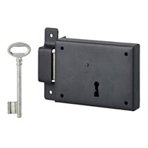 Serrure horizontale pêne dormant 110x80mm gauche