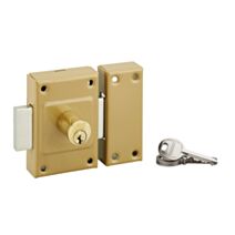 Verrou Concorde bronze double cylindre 45mm 3 clés