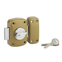 Verrou embouti à bouton et cylindre 45mm 3 clés - THIRARD
