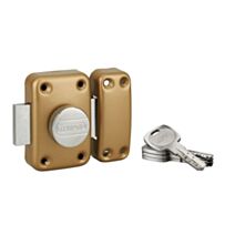 Verrou Transit réversible or cylindre 45mm 4 clés - THIRARD