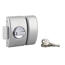 Verrou Design argent cylindre 45mm + 3 clés 5 goupilles 371516 - THIRARD