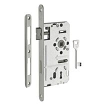 Serrure à Encastrer Pêne Dormant 1/2 Tour Entraxe 72mm Droite 1 Clé
