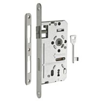 Serrure à encastrer pêne dormant 1/2 tour entraxe 72mm gauche 1 clé