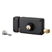 Serrure applique horizontale à cylindre à tirage 140x88 gauche - THIRARD