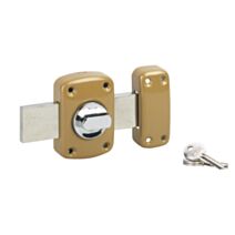 Verrou de sûreté Corvette à bouton et cylindre 30mm pêne de 160mm 3 clés - THIRARD