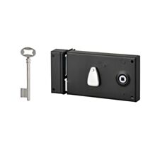 Serrure applique PDT1/2T 140x80 noire 1 clé - THIRARD