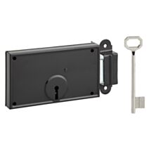 Serrure en applique horizontale pêne dormant 140x80mm droite 1 clé - 1ER