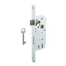 Serrure à encastrer 40 mm, 1/2 tour réversible + clé - 1ER