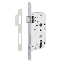 Boîtier serrure cylindre axe 50 zingue bout rond - THIRARD