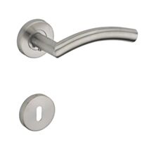 béquille double inox +rosace